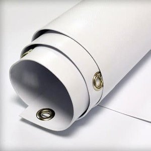 banner material (both vinyl cut letters and digitally printed)